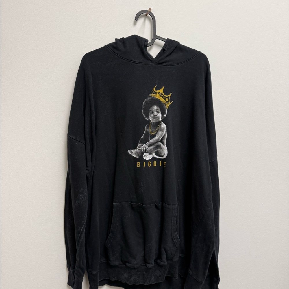 Source Unknown Black Graphic Hoodie